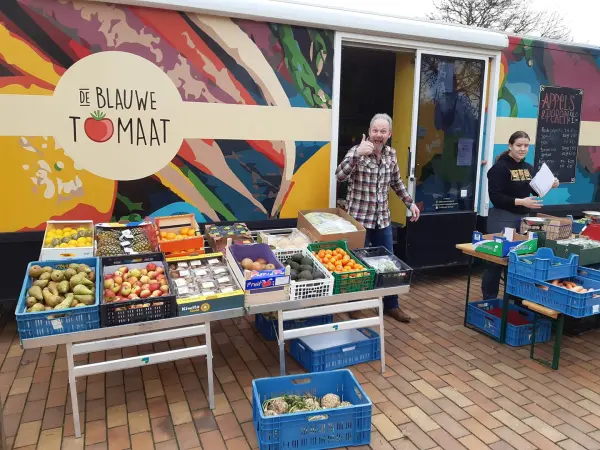 SRV wagen De Blauwe Tomaat